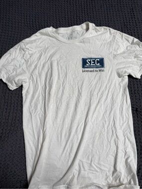 Champion White Men's SEC Licensed to Win Graphic Tee